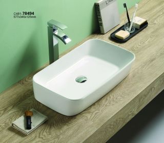 Раковина-чаша CeramaLux 78494 белая 57.7 см